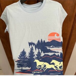 Carhartt Kids Sky Blue Scenic Graphic Tee